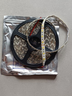 Ταινία Led 14,4W 12V IP65 φυσικό λευκό 4000Κ, 5μ, καινούργια