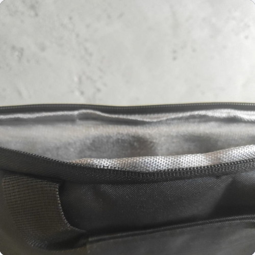 Laptop bag with Ιησούς Χριστός Νικά inscription, new, black