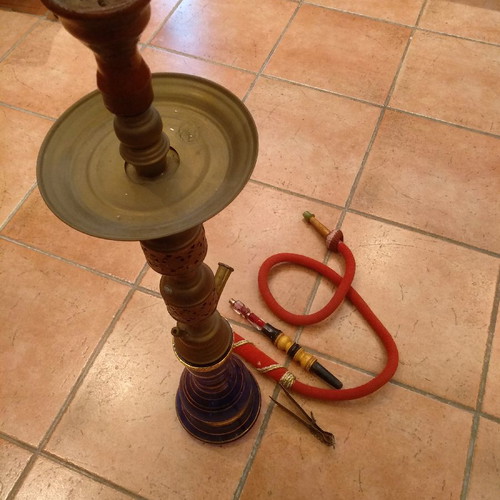 Hookah used, 75 cm tall, bought in Cairo