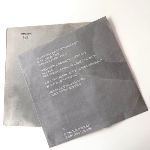 The Cure Faith LP used, 1981 Greek first edition