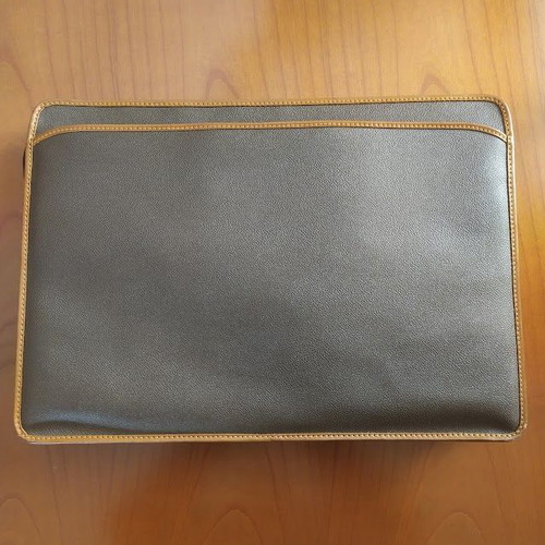Trussardi leather briefcase like new, brown