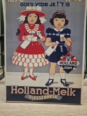 Wooden decorative item like new, old advertisements 13×18 cm