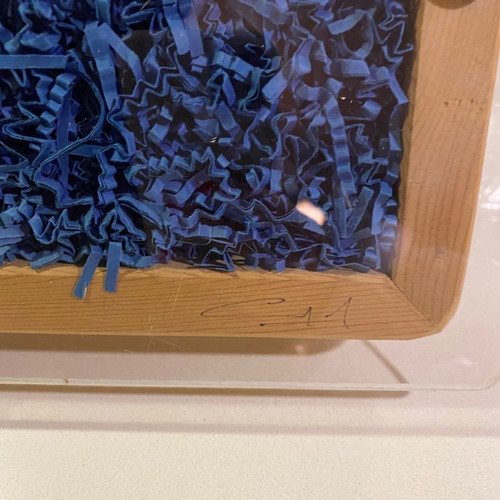 Wall lamp panel used made of plexiglass
