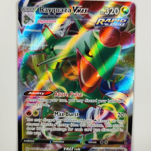 Pokémon TCG Card Rayquaza VMAX Ultra Rare Near Mint