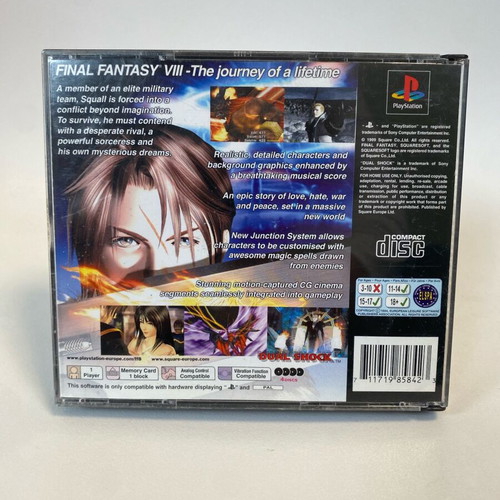 Final Fantasy VIII 8 PlayStation 1 PS1 used, complete, English