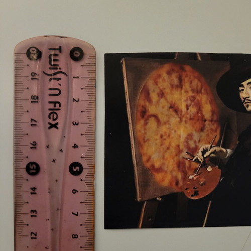 Handmade Food is art sticker new, digital art collage