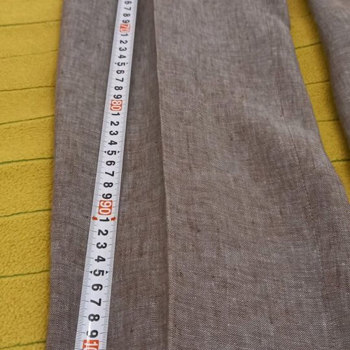 Aslanis pants new, 100% linen, gray, size M