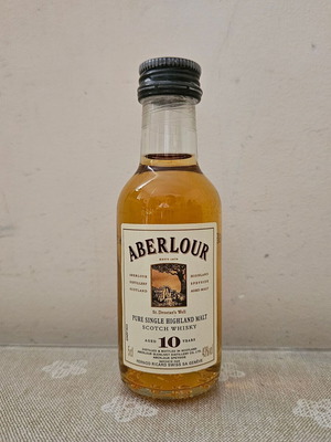 Aberlour 10yo whisky miniature new, sealed 50ml
