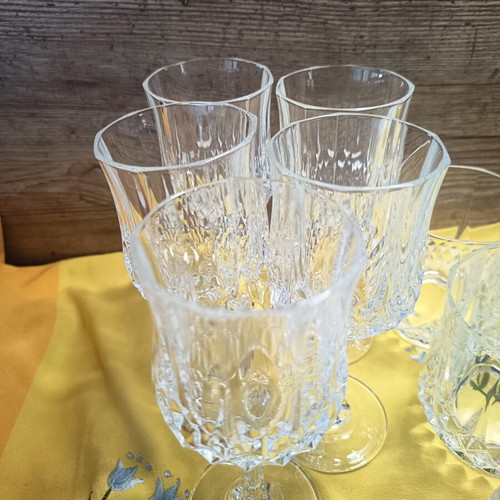 Vintage crystal glass set of 24 in excellent condition
