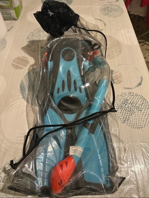 Set of fins with mask new and unused