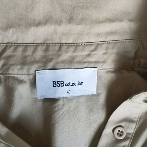 BSB Sleeveless Safari Shirt with Knot like new, beige