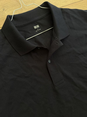 Uniqlo men's collar shirt, navy blue, XL