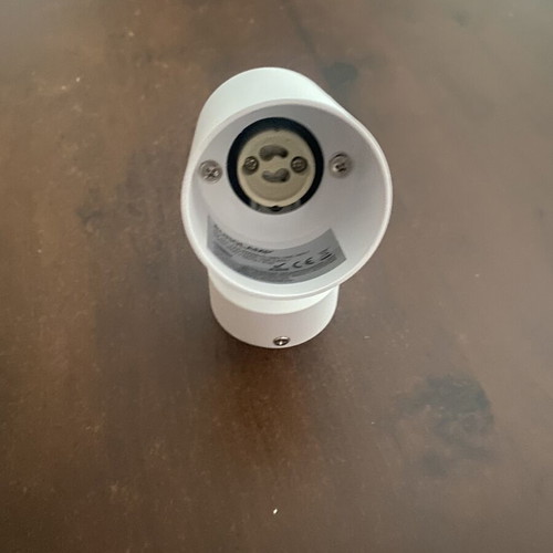 Eurolamp single spotlight with GU10 socket, white