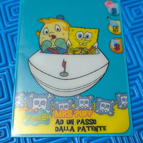 SpongeBob SquarePants collectible card set of 5 like new with sleeves