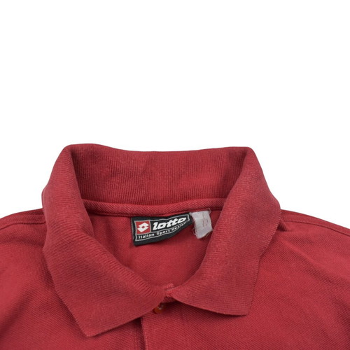 Lotto red polo shirt used, size small