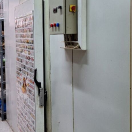 Modular Refrigeration Chamber 30m³ used, complete system with machine