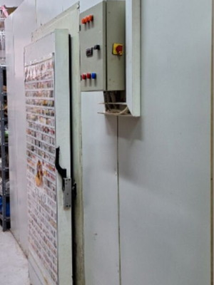 Λυόμενος ψυκτικός θάλαμος 30m³ μεταχειρισμένος, πλήρες πακέτο με μηχάνημα