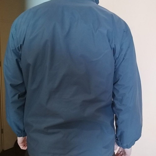 Men's jacket with fleece used, size L, blue