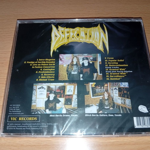Defecation Purity Dilution CD new, sealed