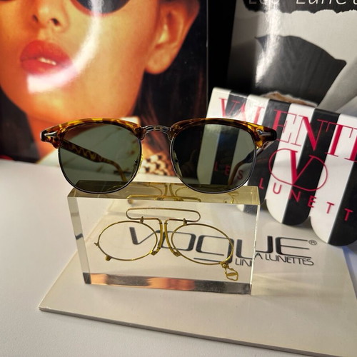 Vintage German tortoiseshell sunglasses with dark olive lenses new
