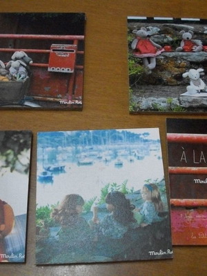 Small Moulin Roty painting frames used for children's room decor