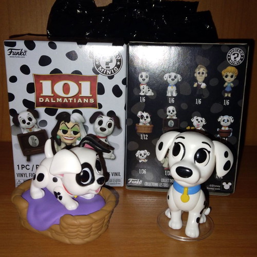 Funko Mystery Minis Disney 101 Dalmatians Patch 1/12 and Perdita 1/6 new