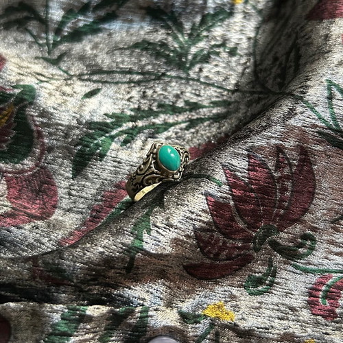 Silver 925 ring like new with turquoise stone from Bali