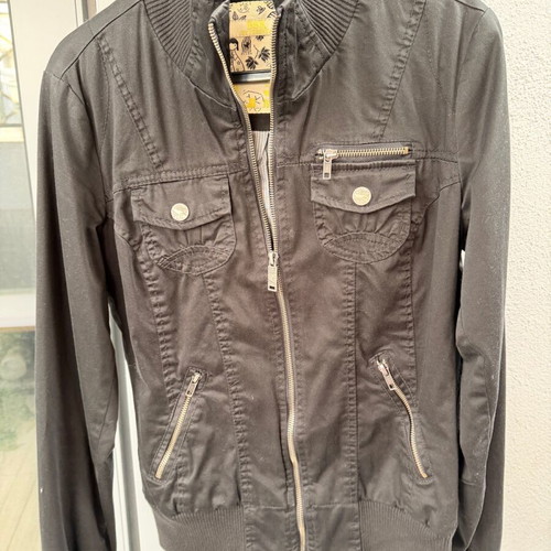 Bershka black jacket slim fit like new, size L