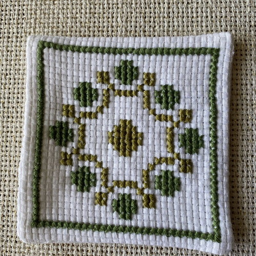Handmade Coasters Cretan Cross-Stitch like new