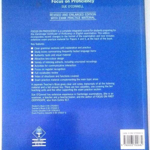 Proficiency New Edition English Book like new with exam practice material