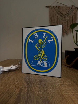 3D Printed Lightbox LED Καινούργιο Διακοσμητικό Φωτιστικό