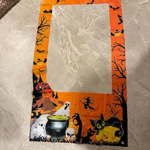 Halloween accessories used, paper base and photo props