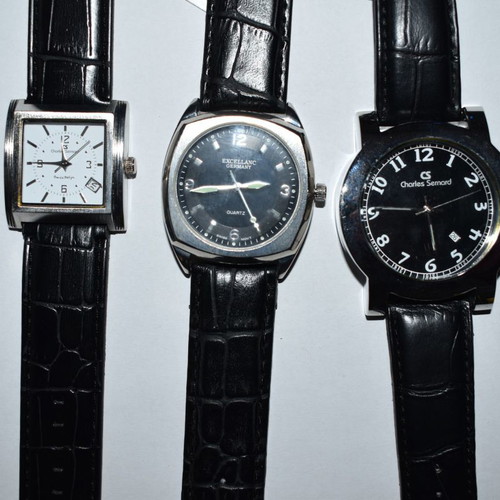 Men's quartz wristwatches new, pack of 10