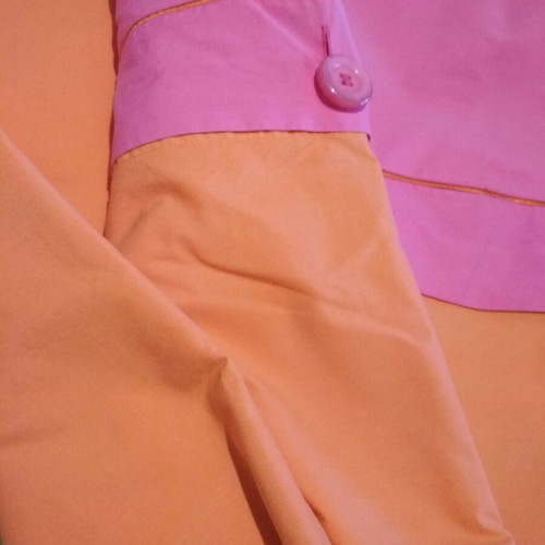 Canon double duvet cover like new, cotton, fuchsia and orange