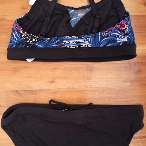 Nabaiji swim bikini Medium - Large new, black and blue