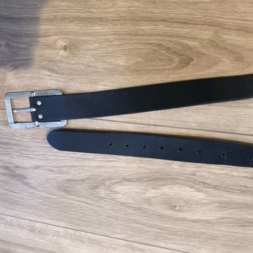 Edward Jeans leather belt black matte like new, 115 cm