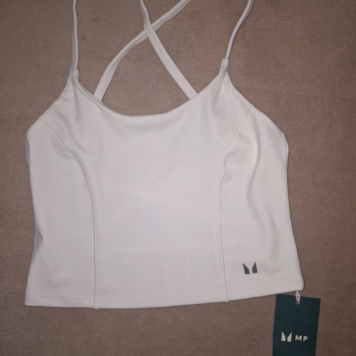MP Tempo Ultra Cross Back women's sleeveless top new, vanilla, size S