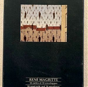 18 postcards Rene Magritte