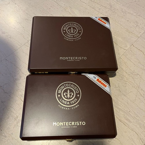 Montecristo Cuban cigar anniversary boxes Linea 1935 Dumas and Leyenda like new