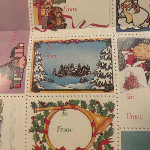 Collectible labels from Manina magazine like new
