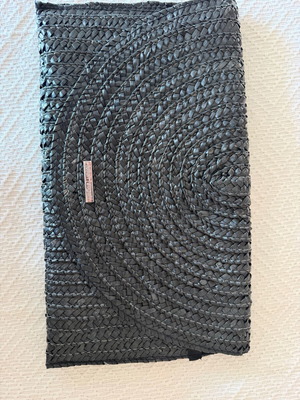 Fullah Sugah black clutch handbag