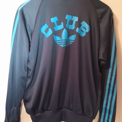 Adidas sports jacket blue small