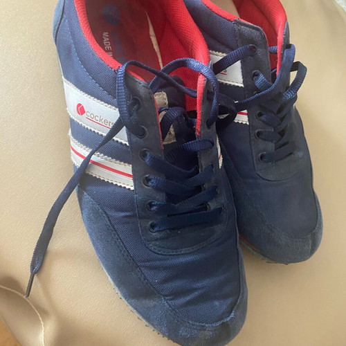 Cockers athletic shoes used, blue and red, size 45