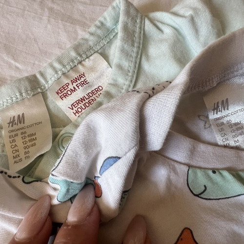 Baby boy pajamas set used, 12-18 months, H&M