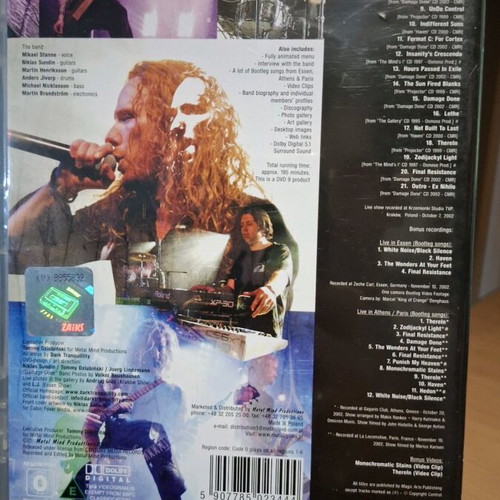 Dark Tranquility Live Damage DVD like new