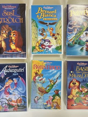 Disney Classics VHS, German version, vintage animated movies