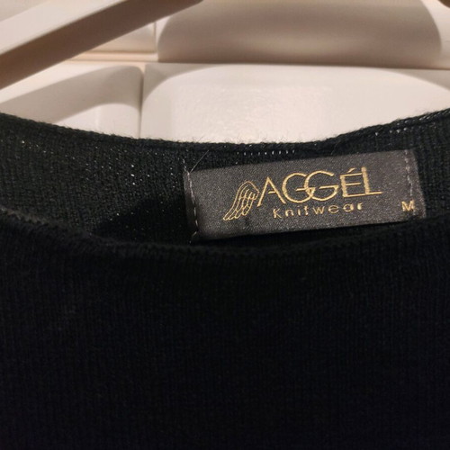 Aggel Knitwear sleeveless knit top like new, size M, black