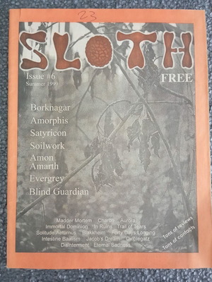 Sloth #6 fanzine 1999 like new