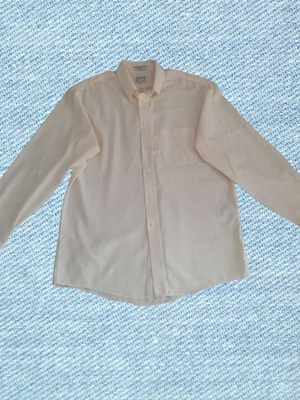 Arrow Usa 1851 men's dress shirt like new, size large, beige and white
