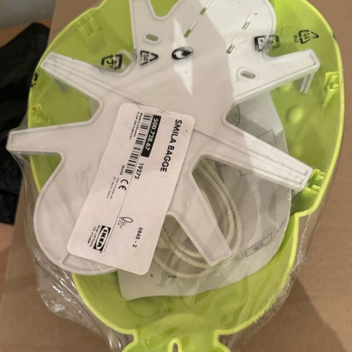 Ikea Scarab Kids Lamp light green new plastic